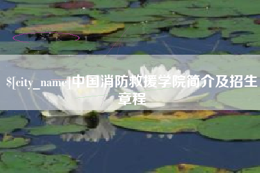 宁夏中国消防救援学院简介及招生章程