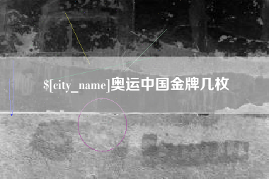 宁夏奥运中国金牌几枚