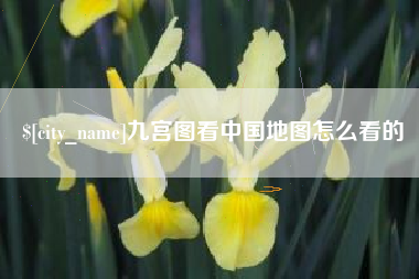 宁夏九宫图看中国地图怎么看的