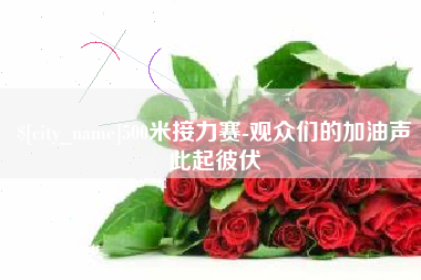 宁夏500米接力赛-观众们的加油声此起彼伏