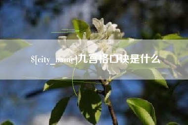 宁夏九宫格口诀是什么