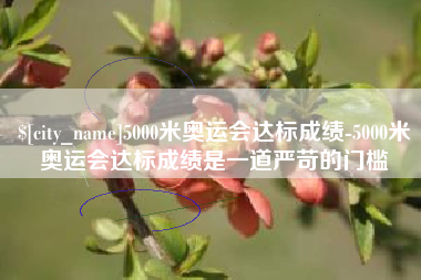宁夏5000米奥运会达标成绩-5000米奥运会达标成绩是一道严苛的门槛