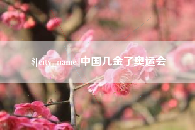 宁夏中国几金了奥运会