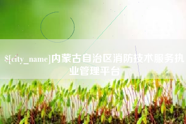 宁夏内蒙古自治区消防技术服务执业管理平台