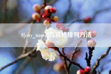 宁夏九宫格排列方法