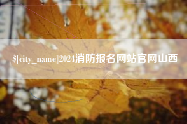 宁夏2024消防报名网站官网山西