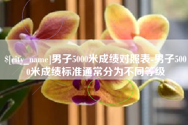 宁夏男子5000米成绩对照表-男子5000米成绩标准通常分为不同等级
