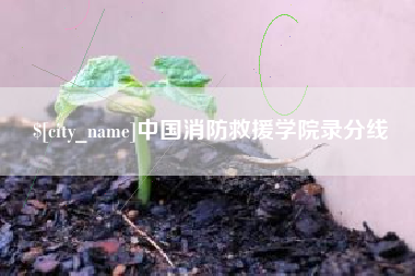 宁夏中国消防救援学院录分线