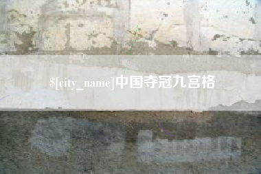 宁夏中国夺冠九宫格