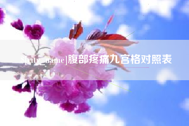 宁夏腹部疼痛九宫格对照表