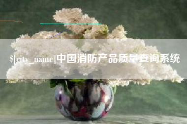宁夏中国消防产品质量查询系统