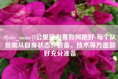 宁夏5公里接力赛如何跑好-每个队员需从自身状态、装备、技术等方面做好充分准备