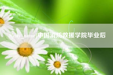 宁夏中国消防救援学院毕业后