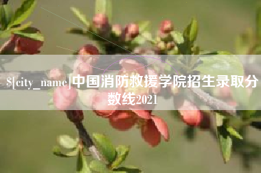 宁夏中国消防救援学院招生录取分数线2021