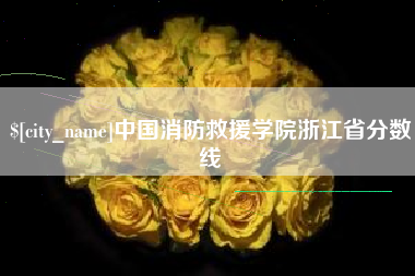 宁夏中国消防救援学院浙江省分数线