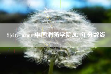 宁夏中国消防学院2024年分数线