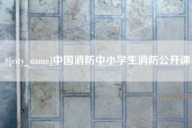 宁夏中国消防中小学生消防公开课
