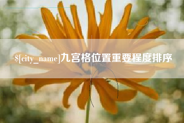 宁夏九宫格位置重要程度排序