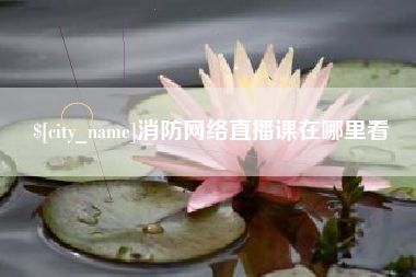 宁夏消防网络直播课在哪里看