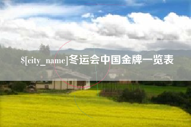 宁夏冬运会中国金牌一览表