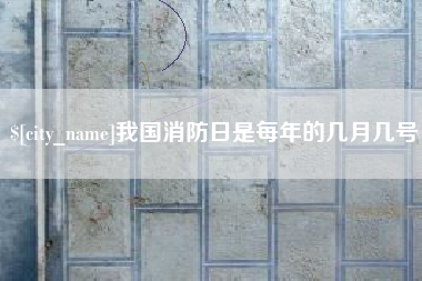 宁夏我国消防日是每年的几月几号