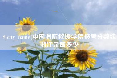 宁夏中国消防救援学院报考分数线浙江录取多少
